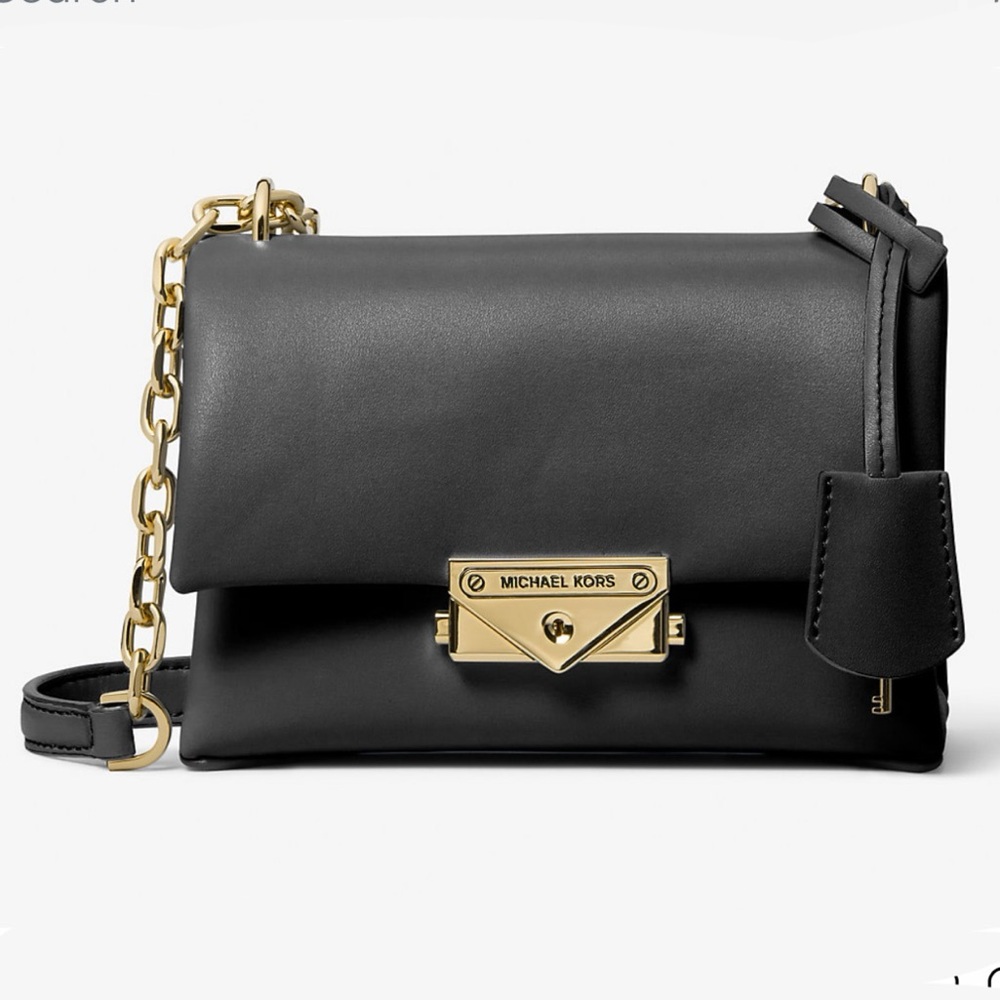 MICHAEL KORS Cece Small Gold Hardware, Black Crossbody Shoulder Bag NWT
